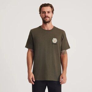 NWT Roark Mens Olive Helkatts Organic Military Midweight Premium T-Shirt Size L